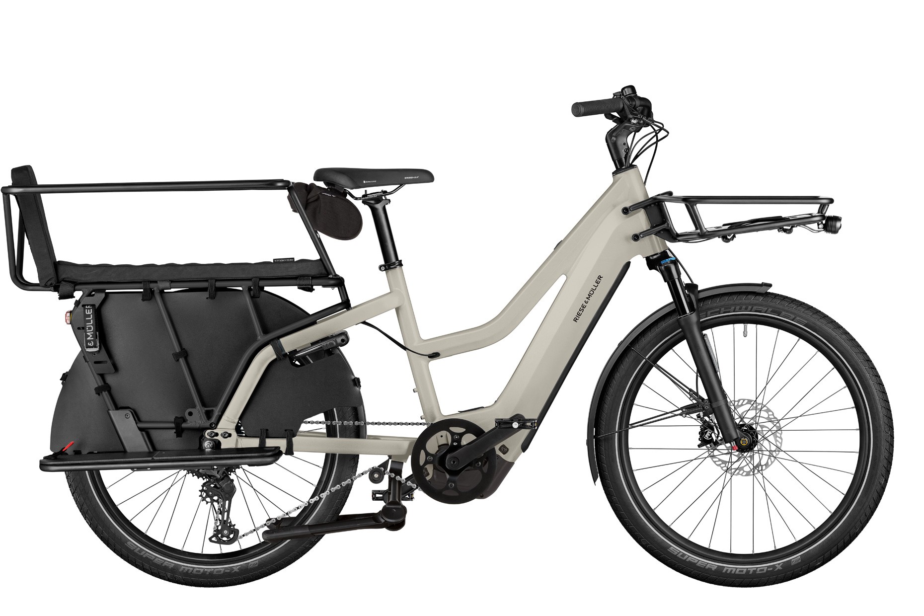 Riese and Mueller Multicharger3 Mixte FAMILY in desert black matt