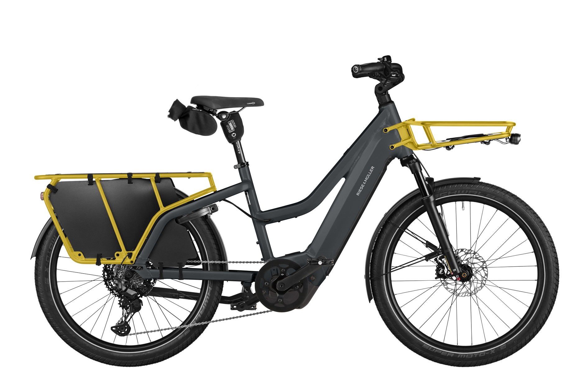Riese and Mueller Multicharger3 Mixte touring in utility grey curry matt