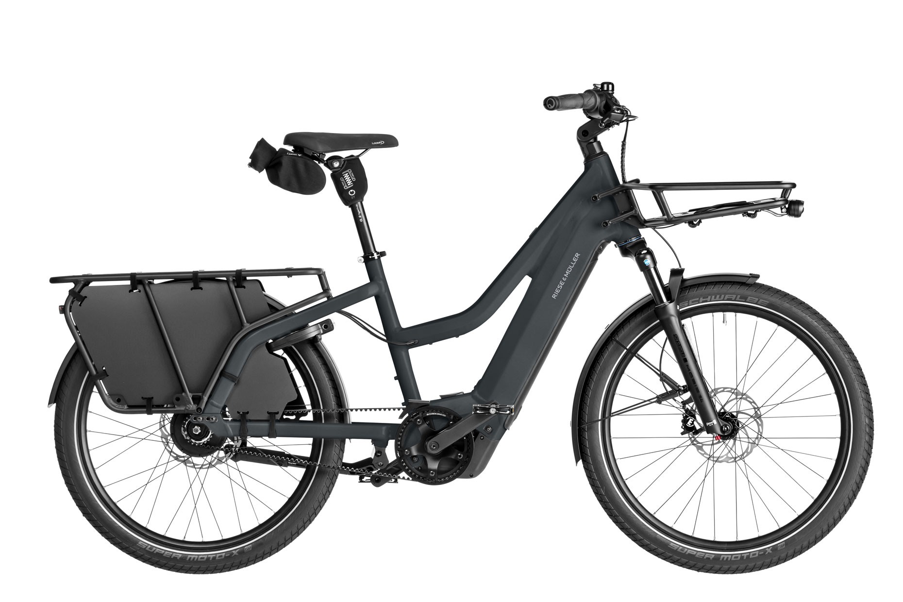 Riese and Mueller Multicharger3 Mixte vario in utility grey black matt