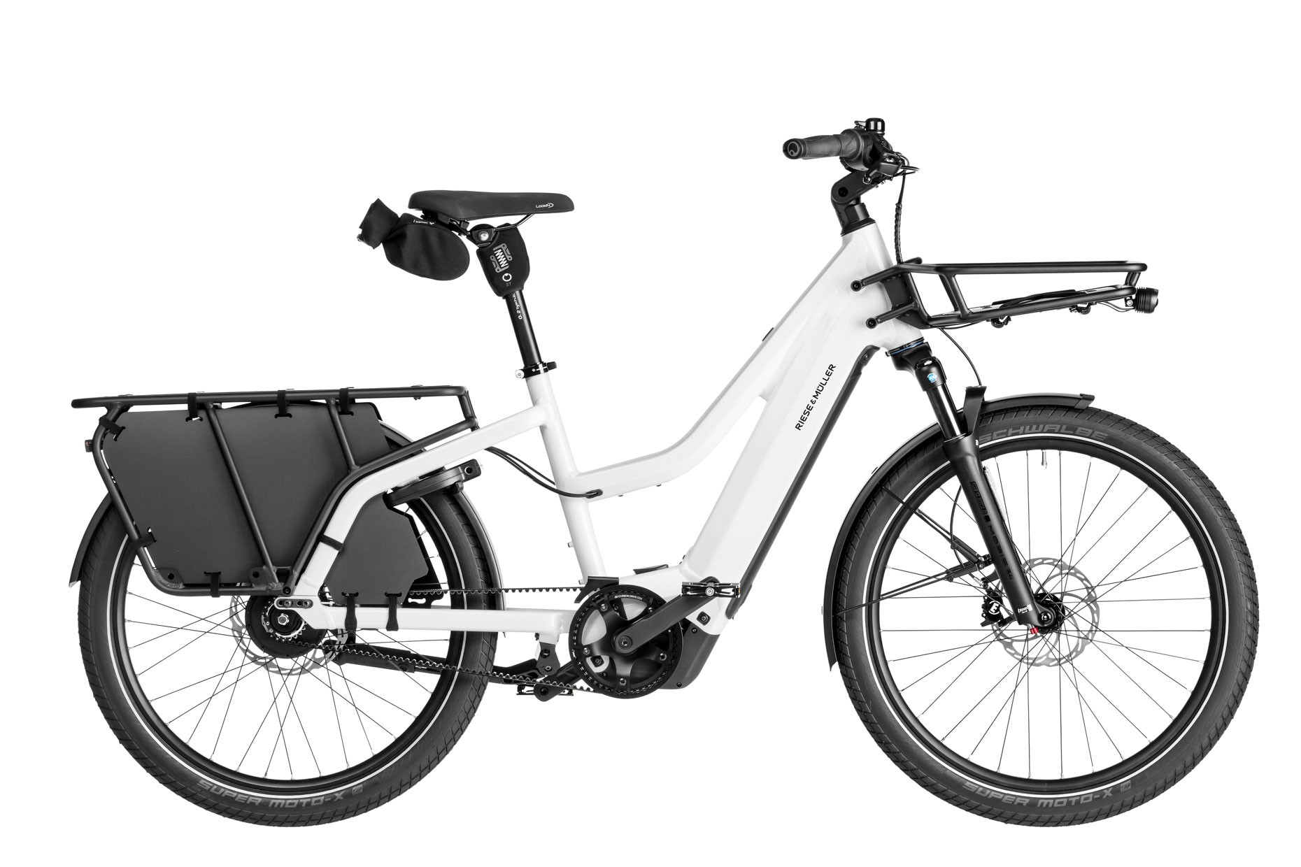 Riese and Mueller Multicharger3 Mixte vario in pearl white black matt