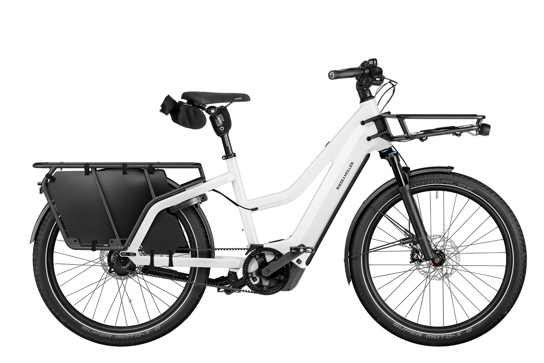 Riese and Mueller Multicharger3 Mixte rohloff in pearl white black matt