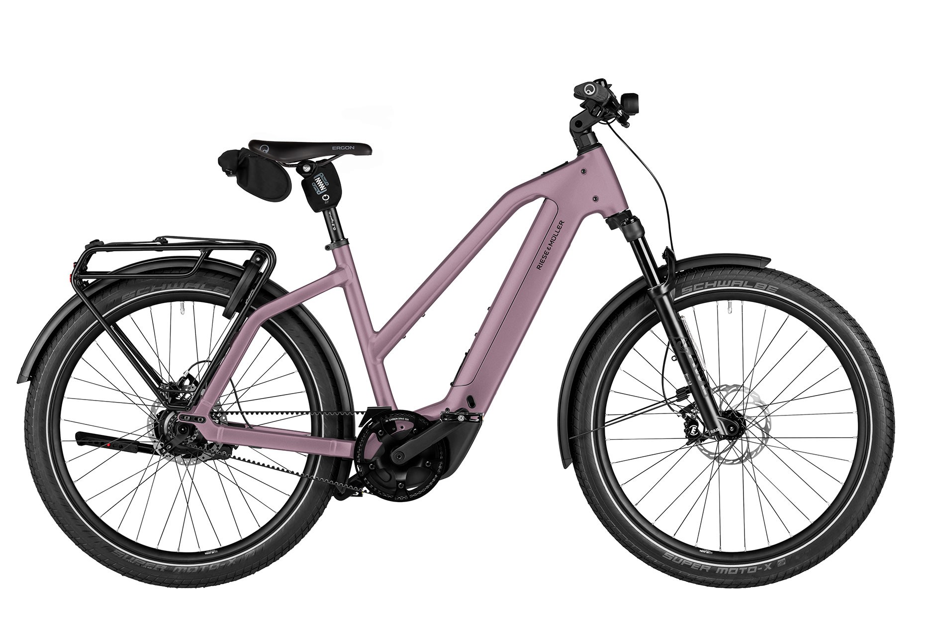 Riese & Müller Charger5 Mixte rohloff in lavender size M